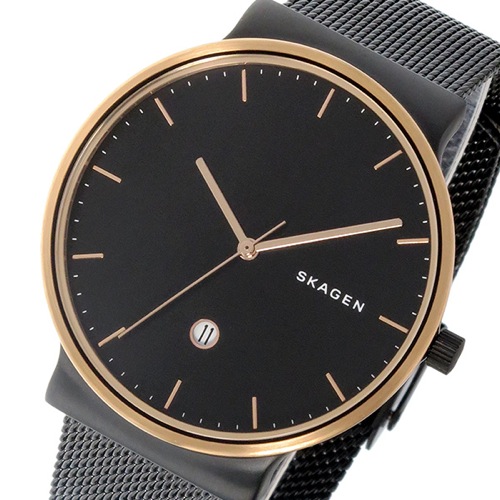 スカーゲン アンカー ANCHER クオーツ メンズ 腕時計 SKW6296 ブラック