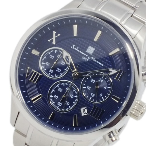 サルバトーレ マーラ クオーツ メンズ クロノ 腕時計 SM15102-SSBL ブルー