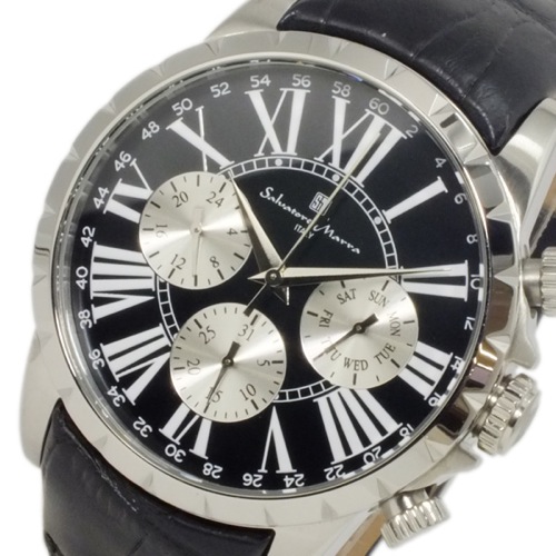 サルバトーレ マーラ クオーツ メンズ 腕時計 SM15103-SSBK ブラック