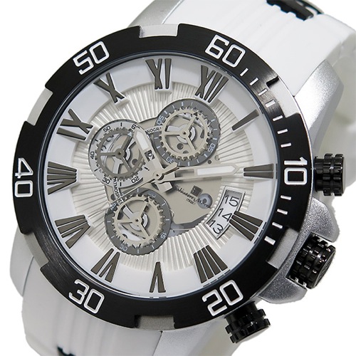 サルバトーレマーラ クロノ クオーツ メンズ 腕時計 SM15109-WHBK ブラック