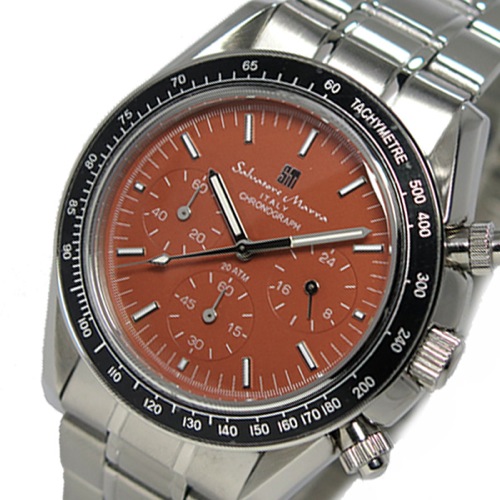 サルバトーレ マーラ クロノ クオーツ メンズ 腕時計 SM15111-SSBR ブラウン