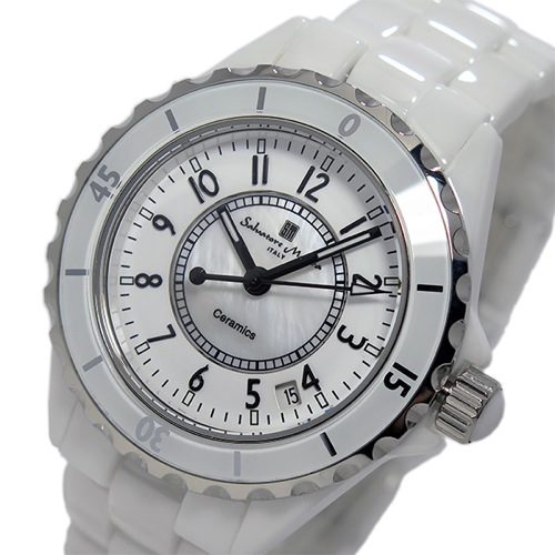 サルバトーレ マーラ クオーツ メンズ アラビア数字 腕時計 SM15120-WHA ホワイト