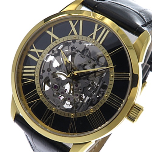 サルバトーレ マーラ 手巻式 メンズ 腕時計 SM16101-GDBK ブラック