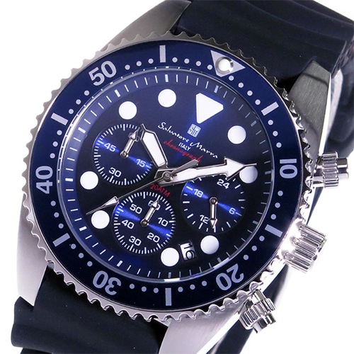 サルバトーレ マーラ クロノ クオーツ メンズ 腕時計 SM16104-SSBLBL ブルー