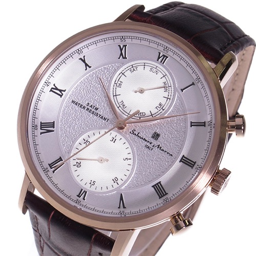 サルバトーレ マーラ クオーツ メンズ 腕時計 SM16105-PGWH ホワイト