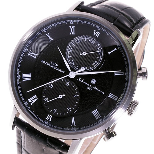 サルバトーレ マーラ クオーツ メンズ 腕時計 SM16105-SSBK ブラック