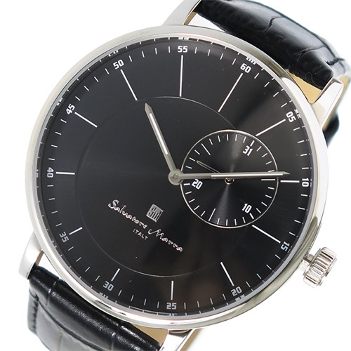 サルバトーレマーラ クオーツ メンズ 腕時計 SM17105-SSBK ブラック