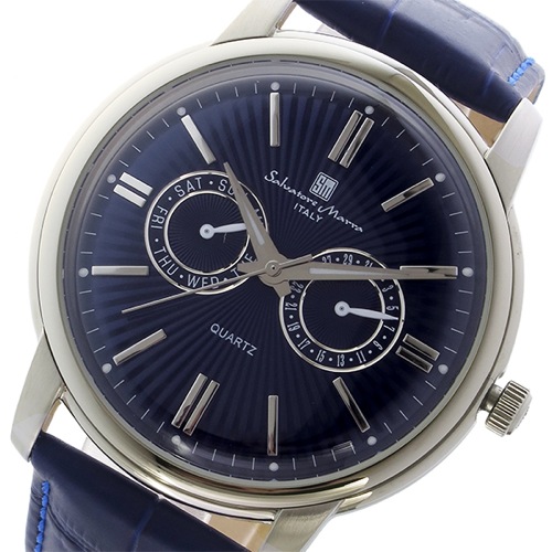 サルバトーレマーラ クオーツ メンズ 腕時計 SM17107-SSBL ブルー/シルバー
