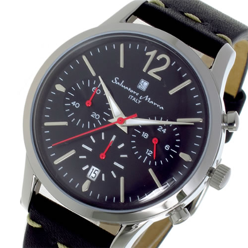 サルバトーレマーラ クオーツ ユニセックス 腕時計 SM17110-SSBK ブラック