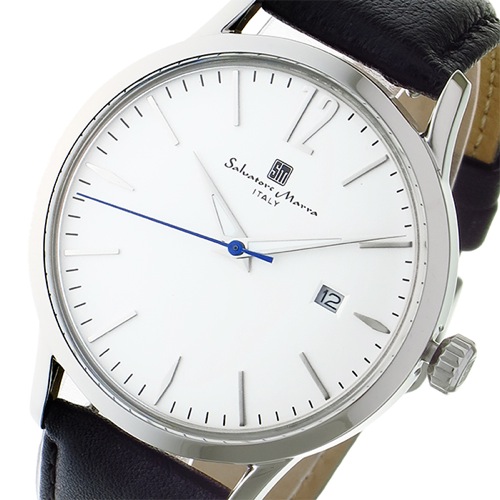 サルバトーレマーラ 変えベルト付き クオーツ ユニセックス 腕時計 SM17116-SSWH ホワイト/シルバー