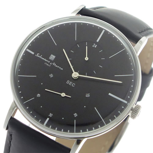 サルバトーレマーラ クオーツ メンズ 腕時計 SM18103-SSBK ブラック/ブラック