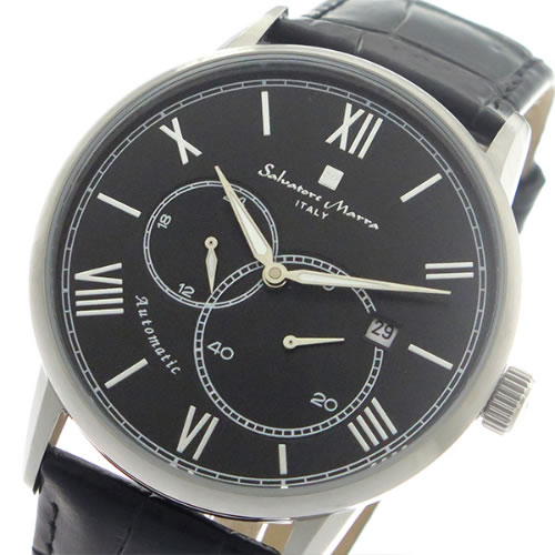 サルバトーレマーラ 自動巻き メンズ 腕時計 SM18104-SSBK ブラック/ブラック