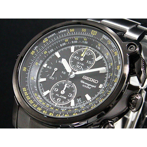 セイコー SEIKO クロノグラフ アラーム メンズ 腕時計 SNAB69P1
