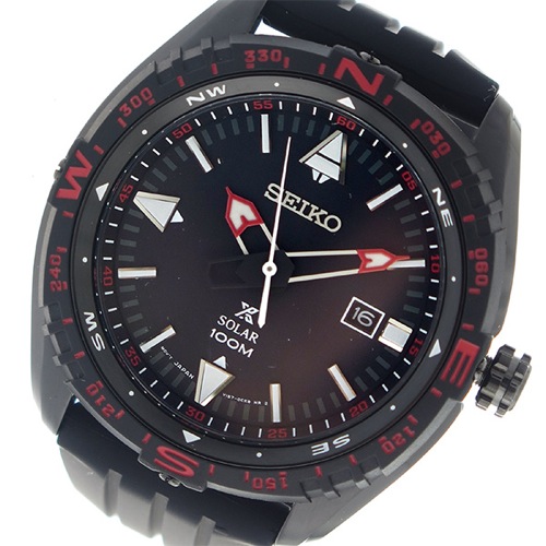 セイコー プロスペックス ランド ソーラー クオーツ メンズ 腕時計 SNE425P1 ブラック