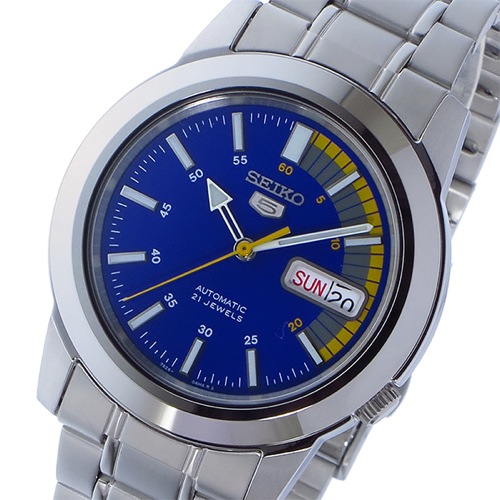 セイコー5 自動巻き メンズ 腕時計 SNKK27K1 ブルー