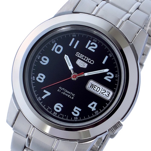 セイコー5 自動巻き メンズ 腕時計 SNKK35K1 ブラック