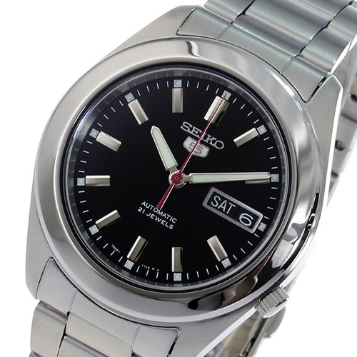 セイコー セイコー5 5 自動巻き メンズ 腕時計 SNKM65K1 ブラック