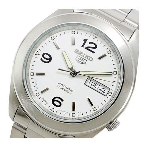 セイコー セイコー5 5 自動巻き メンズ 腕時計 SNKM73K1 ホワイト