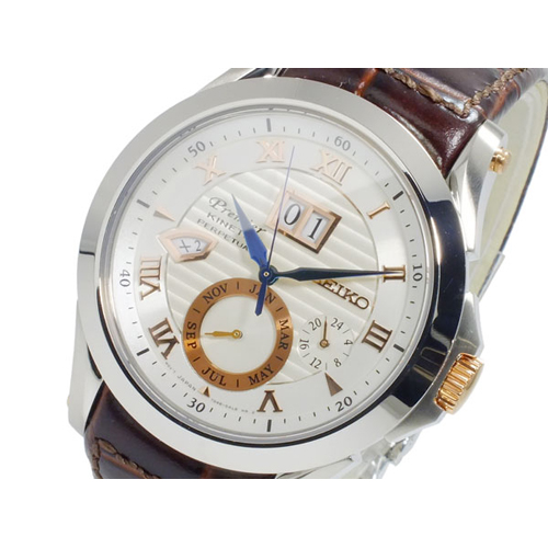 セイコー プルミエ キネティック メンズ パーぺチュアル 腕時計 SNP082P1