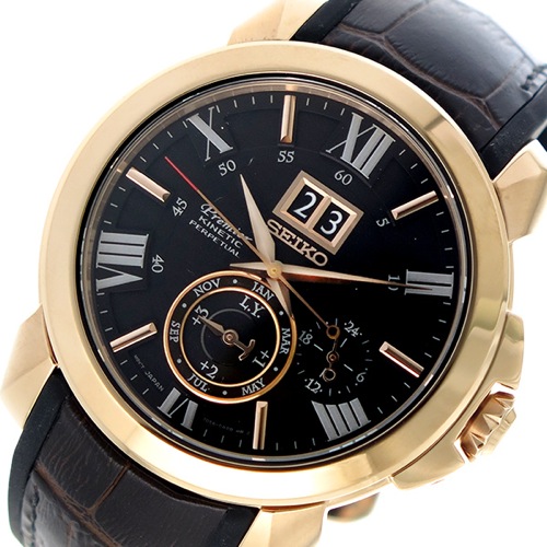 セイコー プルミエ キネティック メンズ 腕時計 SNP146P1 ブラック