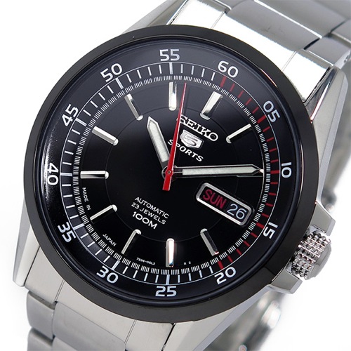 セイコー SEIKO 5 スポーツ 自動巻き メンズ 腕時計 SNZH19J1 ブラック