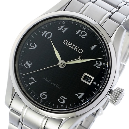セイコー プレサージュ 自動巻き メンズ 腕時計 SPB037J1 ブラック