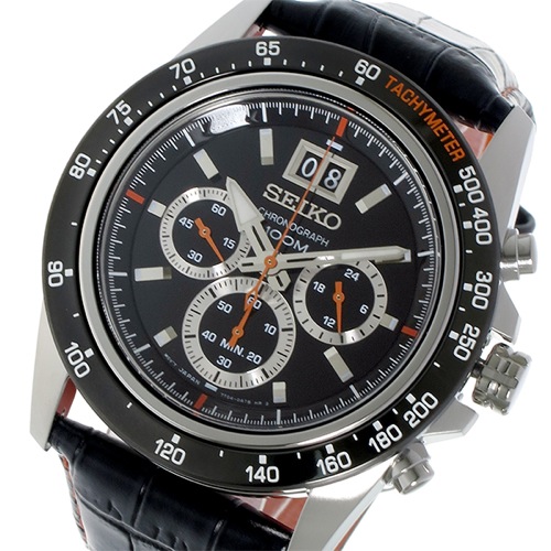 セイコー SEIKO クロノグラフ クオーツ メンズ 腕時計 SPC237P1 ブラック