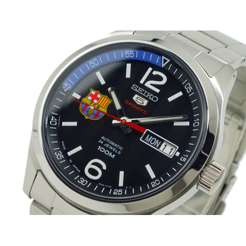 セイコー ファイブ 5 スポーツ FCバルセロナ 自動巻き メンズ 腕時計 SRP301J1