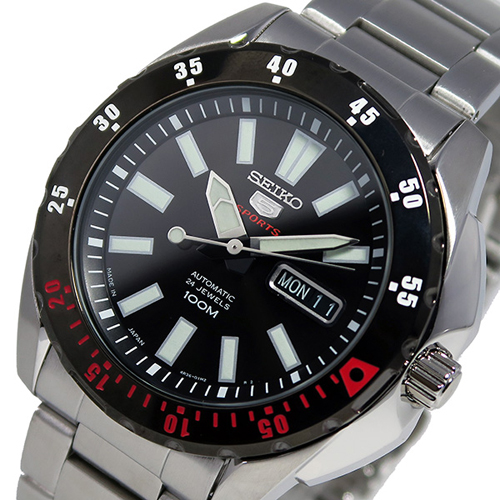 セイコー ファイブ 5 スポーツ 自動巻き メンズ 腕時計 SRP361J1 ブラック