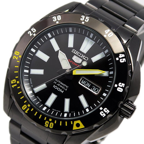 セイコー ファイブ 5 スポーツ 自動巻き メンズ 腕時計 SRP363J1 ブラック