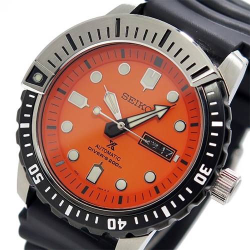 セイコー プロスペックス PROSPEX メンズ 自動巻き 腕時計 SRP589K1 オレンジ