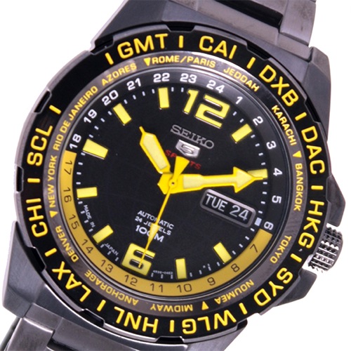 セイコー 5スポーツ 自動巻き メンズ 腕時計 SRP689J1 ブラック