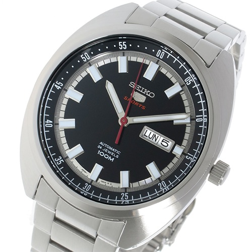 セイコー5 自動巻き メンズ 腕時計 SRPB19K1 ブラック