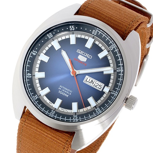 セイコー5 自動巻き メンズ 腕時計 SRPB21K1 ダークブルー
