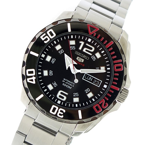 セイコー5 4R36 自動巻き メンズ 腕時計 SRPB35K1 ブラック