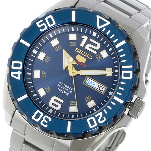 セイコー5 自動巻き メンズ 腕時計 SRPB37K1 ブルー