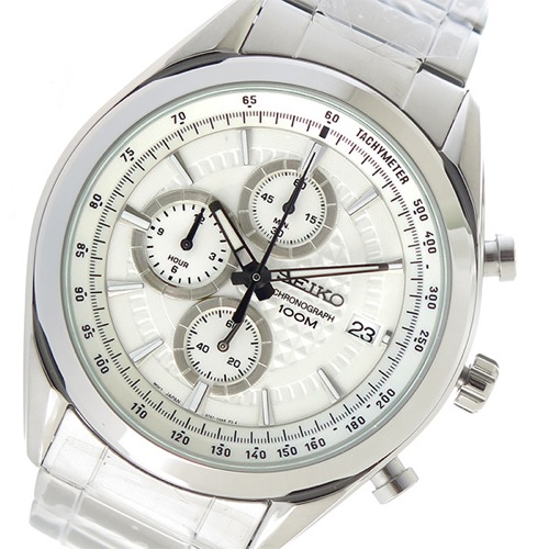 セイコー クオーツ メンズ 腕時計 SSB173P1 ホワイト