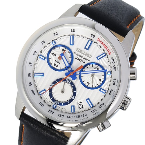 セイコー SEIKO クロノ クオーツ メンズ 腕時計 SSB209P1 ホワイト