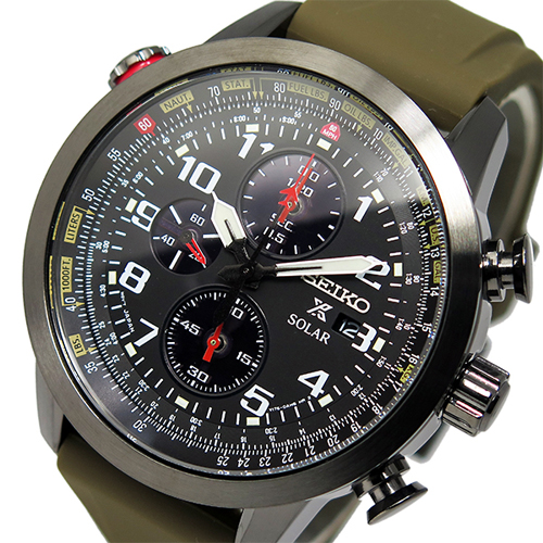 セイコー プロスペックス クロノ ソーラー メンズ 腕時計 SSC353P1 ブラック
