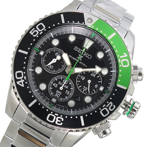 セイコー プロスペックスクオーツ メンズ 腕時計 SSC615P1 ブラック
