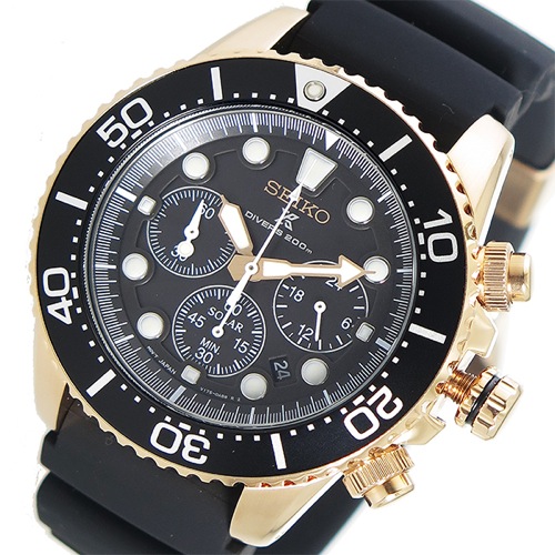 セイコー プロスペックスクオーツ メンズ 腕時計 SSC618P1 ブラック