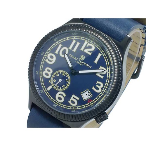 スマート ターンアウト クオーツ メンズ 腕時計 ST-007BBL 替えベルト付き