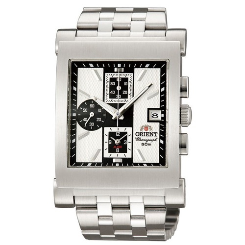 オリエント 海外モデル クロノ クオーツ メンズ 腕時計 STDAG004B0 ホワイト×ブラック