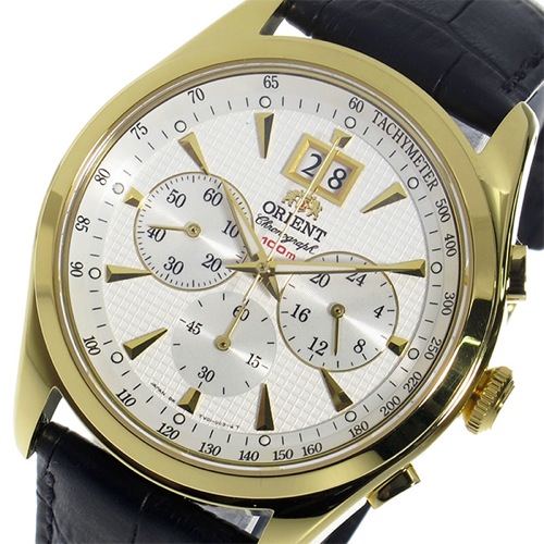 オリエント ORIENT クロノ クオーツ メンズ 腕時計 STV01002W0 ホワイト