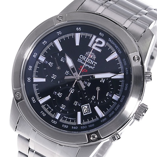 オリエント ORIENT SP クロノ クオーツ メンズ 腕時計 STW01004B0 ブラック
