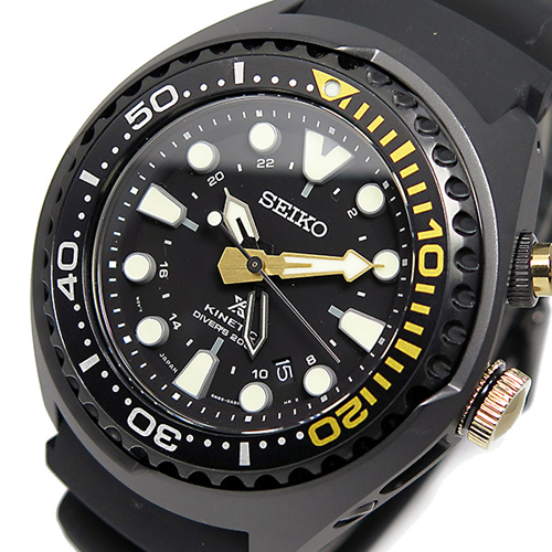 セイコー プロスペックス キネティック クオーツ 腕時計 SUN045P1 ブラック
