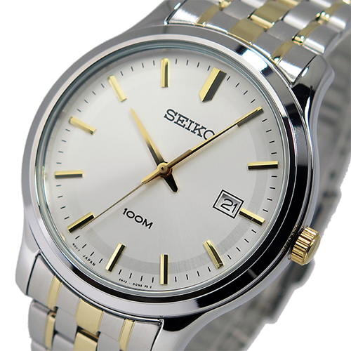 セイコー SEIKO クオーツ メンズ 腕時計 SUR147P1 シルバー/ゴールド