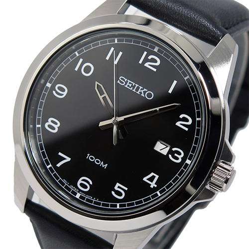 セイコー SEIKO クオーツ メンズ 腕時計 SUR159P1 ブラック