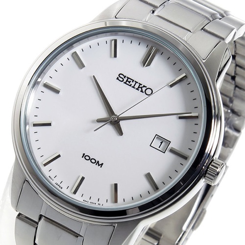 セイコー SEIKO クオーツ メンズ 腕時計 SUR191P1 ホワイト