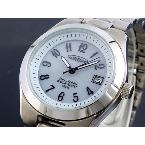 オレオール AUREOLE　メンズ ソーラー 腕時計 SW-474M-3